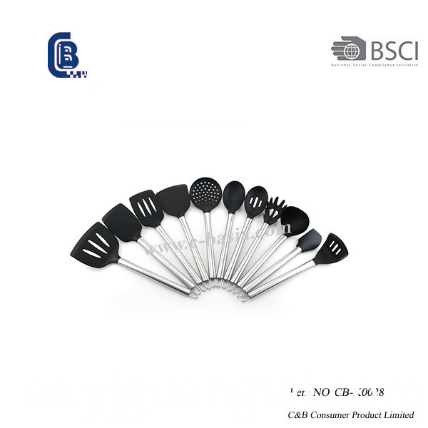 Utensilios de cocina de silicona 11PCS, utensilios de cocina de silicona para utensilios de cocina antiadherentes